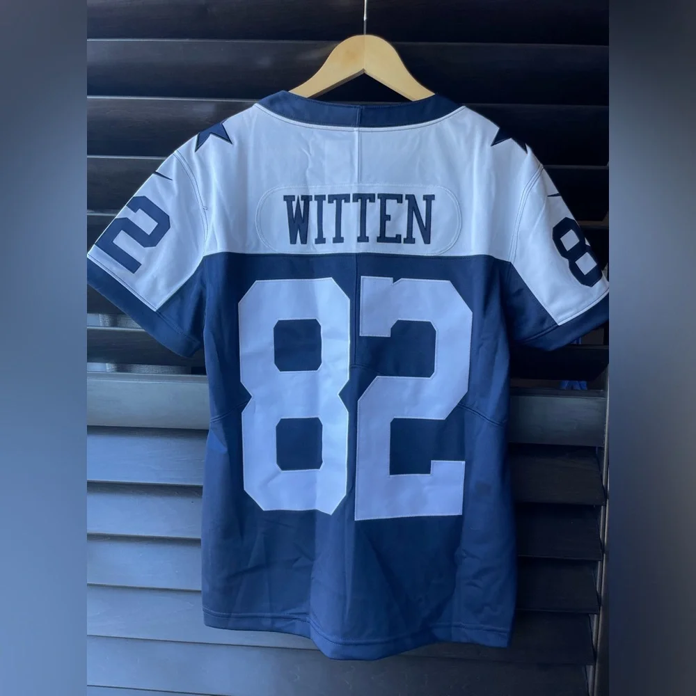 💥SALE💥 Dallas Cowboys Jersey Youth Large Witten # 82 NFL Nike - Picture 4 of 7